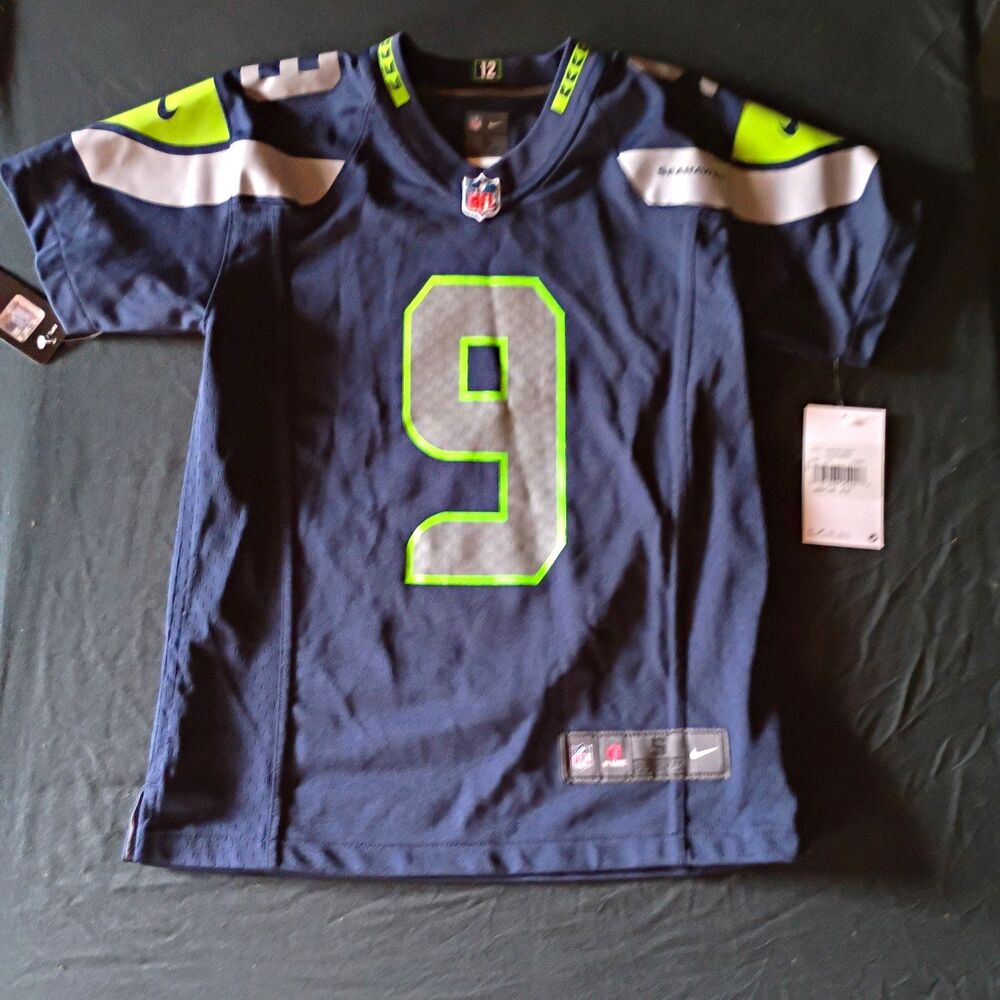 Nike Seattle Seahawks Walker III #9 NFL Football Jersey, Youth S, Blue/Green